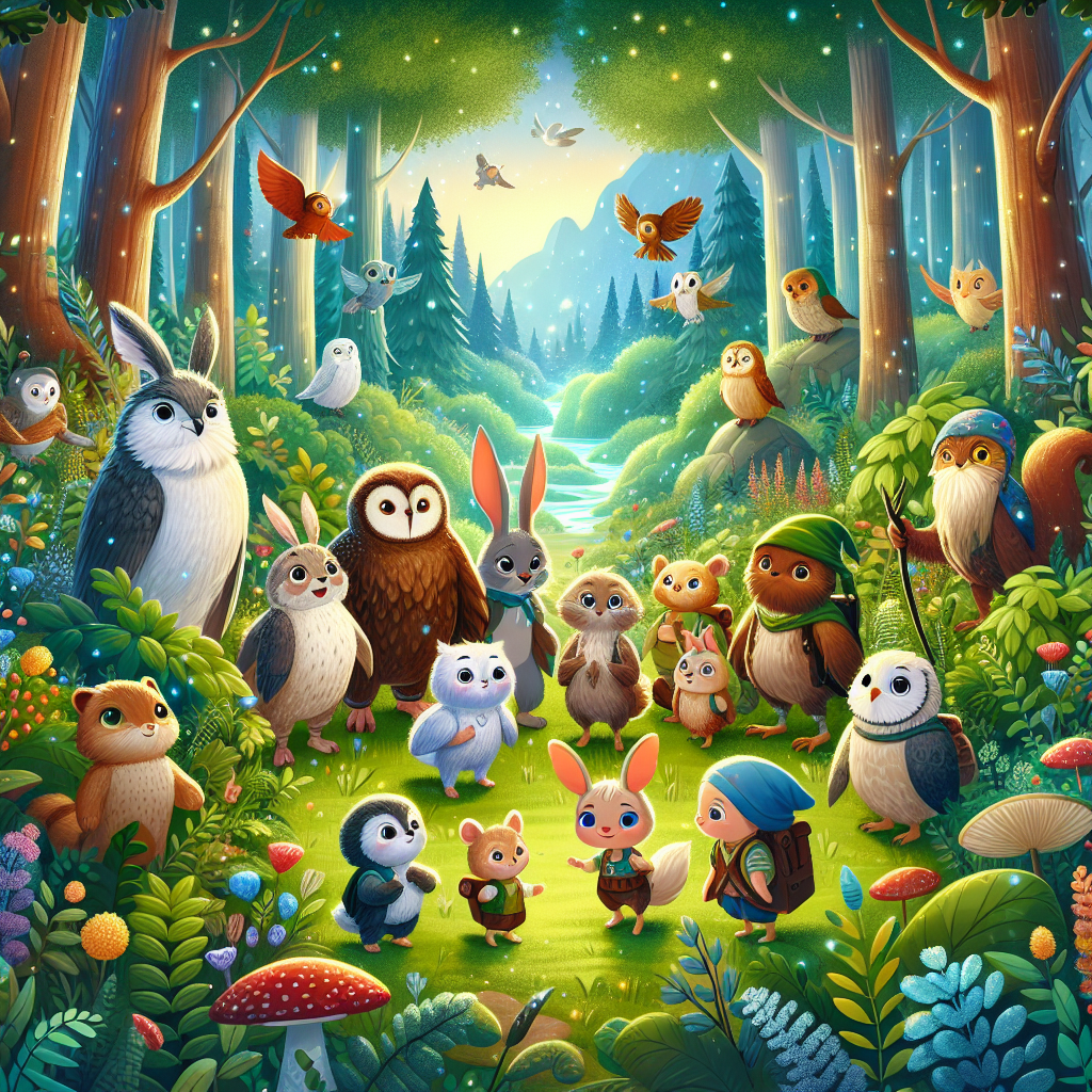 Fiaba: I Piccoli Eroi del Bosco Incantato