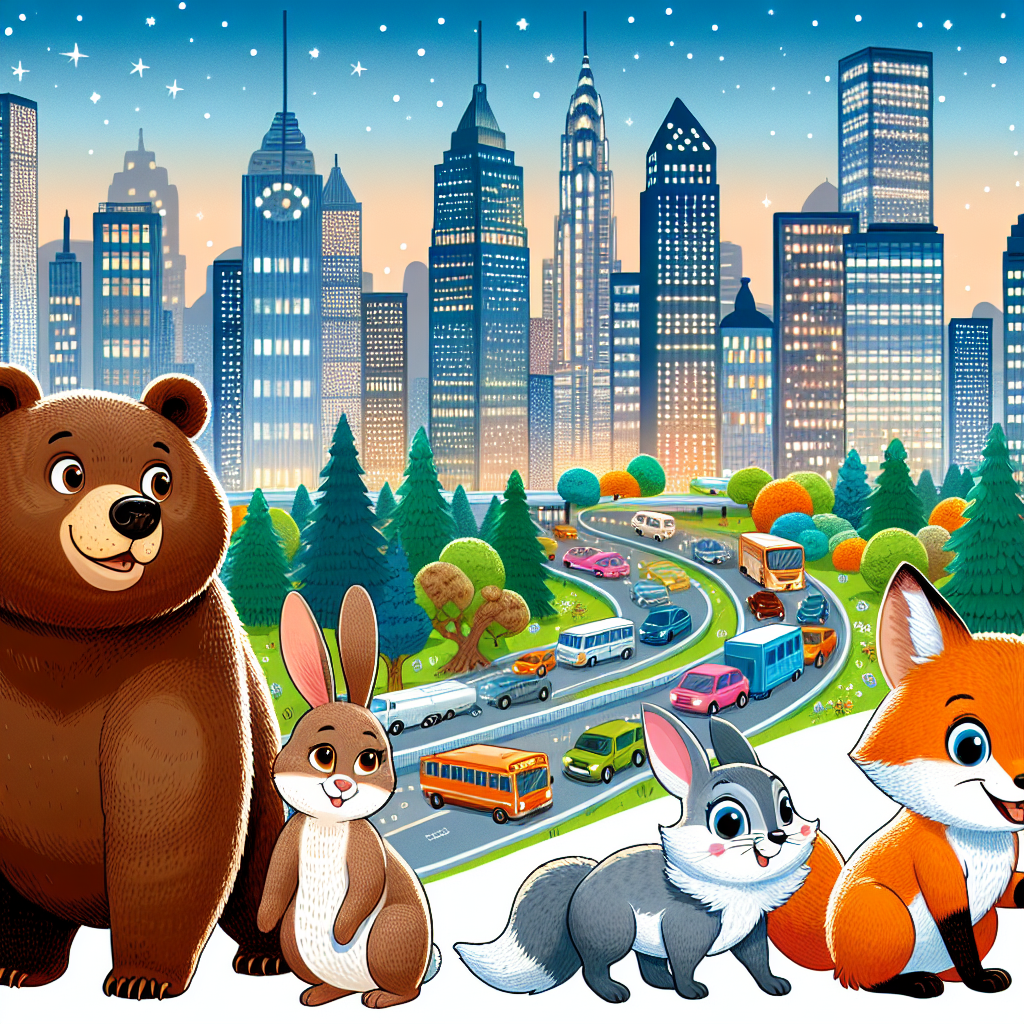 Fiaba: Gli Animali Esploratori della Grande Città