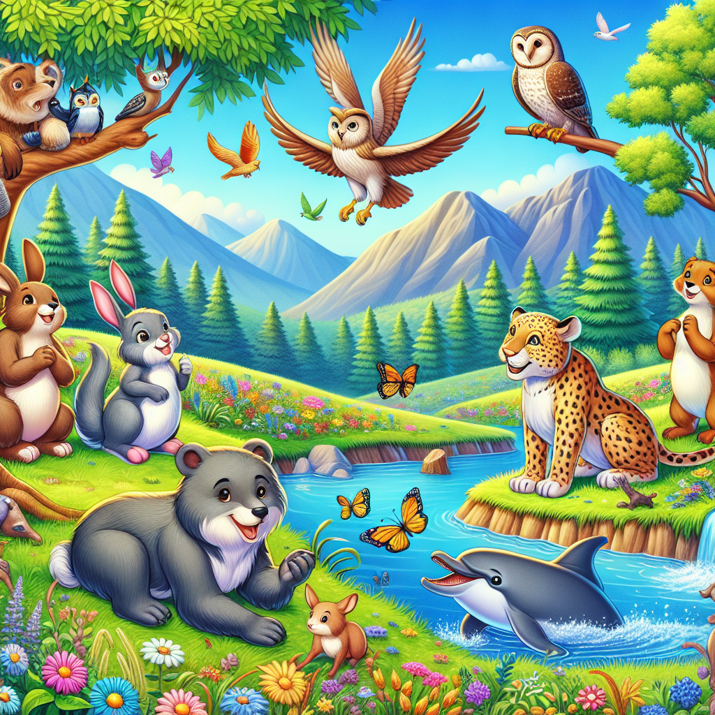 Fiaba dell’Amicizia tra Animali di Diverse Specie