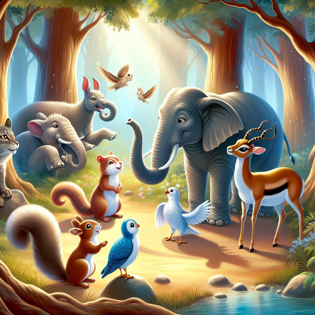 Fiaba dell’Amicizia tra Animali di Diverse Specie