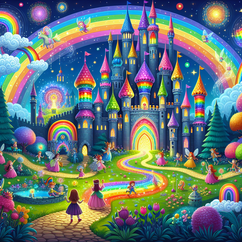 Fiaba delle Competizioni Magiche nel Regno Arcobaleno