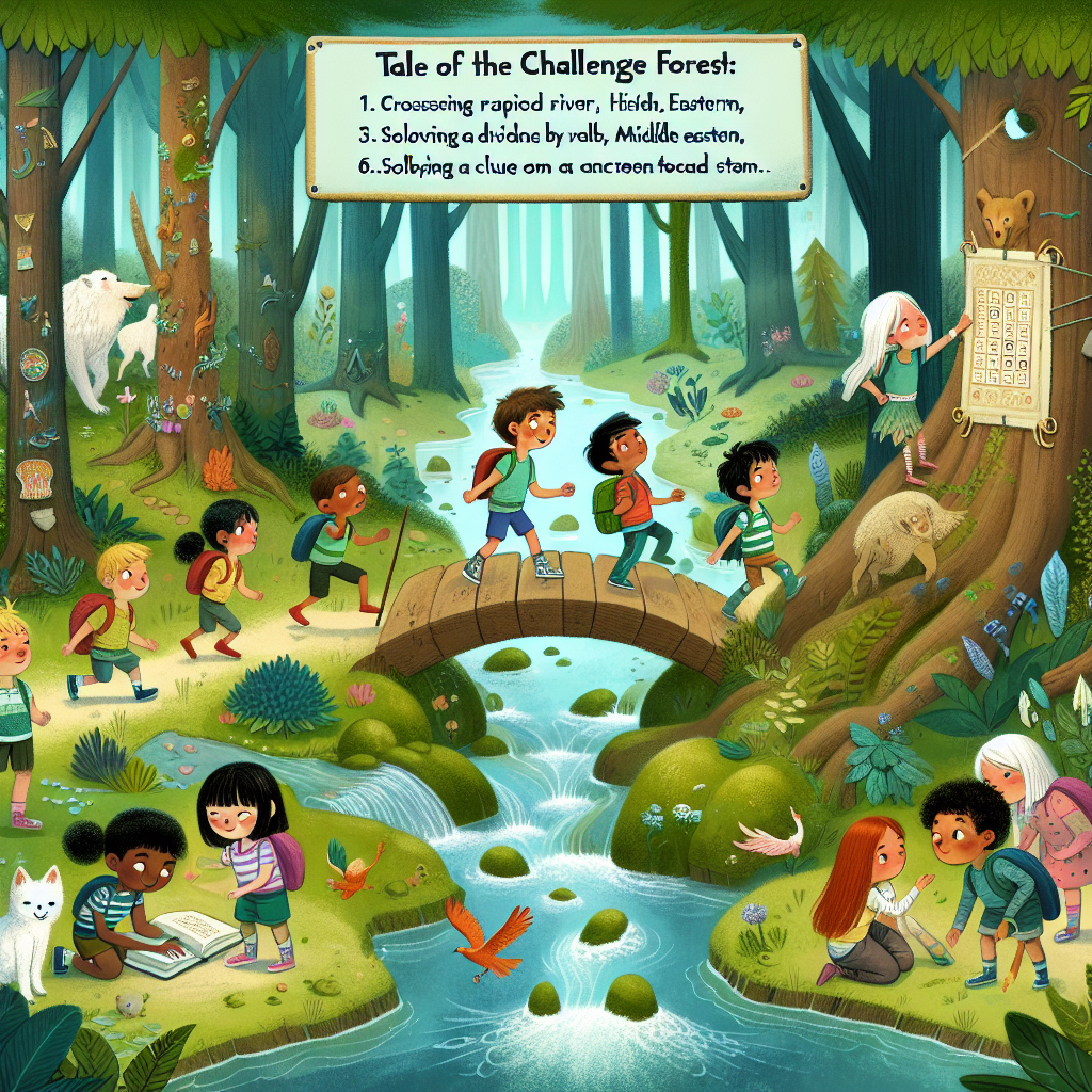 Fiaba del Bosco delle Sfide: Superare le Avventure Insieme